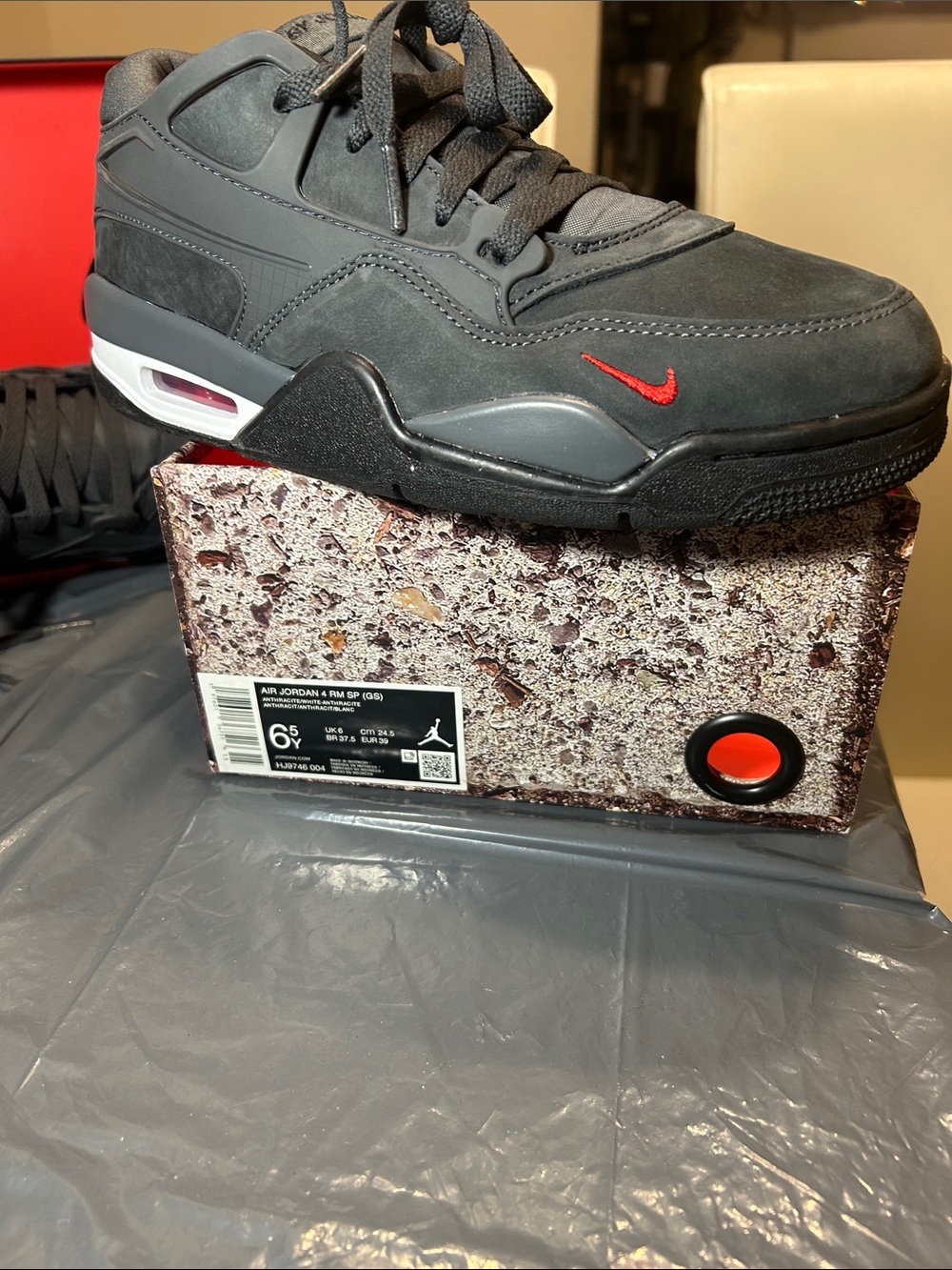 Nike Air Jordan 4 RM SP Nigel Sylvester Driveway Low Sneakers NWB/ Size:Boy 6.5